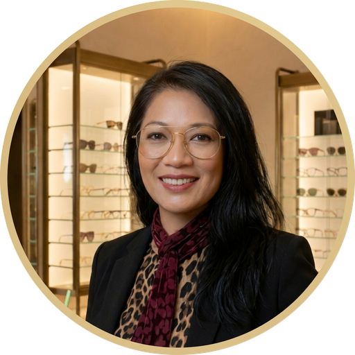 Anna Ibay, Sales Director at Optical Near Me — 26+ years of optical retail, luxury eyewear, and marketing expertise.